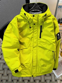 Men's Winter Thickened down Cotton Jacket Hooded Bread Coat Youth Fashion Warm Long Sleeve Zipper Closure Color Casual ...