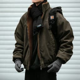 Autumn Winter New Style Pure Color American Retro Trendy Workwear Collared Men's Casual Handsome Fashionable Versatile Jacket
