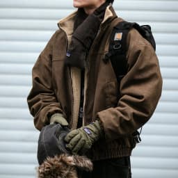 Autumn Winter New Style Pure Color American Retro Trendy Workwear Collared Men's Casual Handsome Fashionable Versatile Jacket