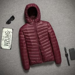 Self-Heating Thermal Inner Lightweight Windproof Warm Stitching Stand Collar Cotton Jacket Men's Autumn Winter Clothing