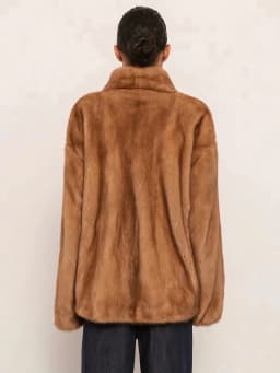TOKO 2026 New Women Faux Mink Fur Coat Stand Collar Hidden Button Long Sleeve Relaxed Soft Fluffy Thick Warm Winter Outerwear
