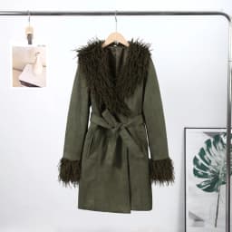 Casual Faux Fur Coats Women Street Full Sleeve Long Loose Patchwork Open Stitch Coat Female 2025 Fashion Winter Lady Outwears