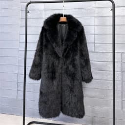 2025 Streetwear Fur Coat Women's Long Overcoat Autumn Winter Hooded Faux Toka Fur Outerwear Lady Turndown Collar Thicken Jackets