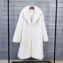 2025 Streetwear Fur Coat Women's Long Overcoat Autumn Winter Hooded Faux Toka Fur Outerwear Lady Turndown Collar Thicken Jackets