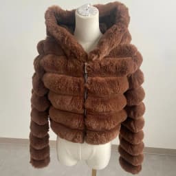 Women Faux Fur Short Coats Jackets Hooded Coat Thick Warm Y2k Streetwear Jacket Elegant Work Outerwear Autumn Winter 2026