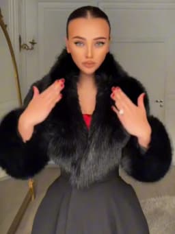 Women Long Wool Blend Faux Collar Overcoat Fur Trim Cuffs A Line Flared Maxi Hem Single Breasted Coat Elegant Ladies Outerwear