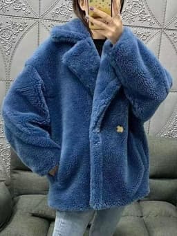 Bella Philosophy Women Winter Faux Fur Warm Long Coat Long Sleeve Female Thick Teddy Bear Coat Casual Loose Oversize Outwears