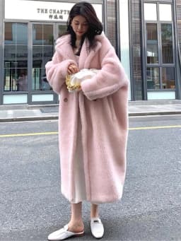 Bella Philosophy Women Winter Faux Fur Warm Long Coat Long Sleeve Female Thick Teddy Bear Coat Casual Loose Oversize Outwears