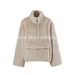 Neo Mint Iconic Chic Street Fashion Girls Faux Mink Fur Hoodies Sweatshirts Women Retro Luxury Front Zipper Eco Fur Jacket Coats