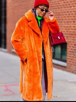 Women Lapel Luxury Lace Up Faux Fur Coat Chic Long Sleeve Fluffy Warm Loose Long Jacket Lady Winter Daily Highstreet Outerwears