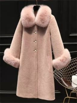 Tossy Winter Fashion Luxury Faux Fur Overcoat Women's Long Sleeve Pocket Loose High Waist Commute Coat Female Faux Fur 2025 New