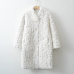 Women Mid-length Faux Fur Coat V neck Single Breasted Autumn Winter Warm Plush Overcoat