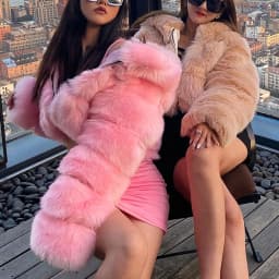 Women Faux Fox Fur Coats Short Work Fur Jackets Spliced Hooded Long Sleeves Thick Warm Fur Loose Y2k Casual 2025 Autumn Winter