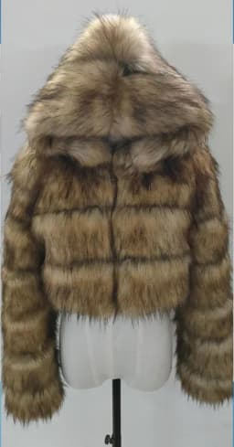 Women Faux Fox Fur Coats Short Work Fur Jackets Spliced Hooded Long Sleeves Thick Warm Fur Loose Y2k Casual 2025 Autumn Winter