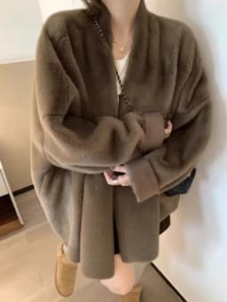 Winter Faux Mink Fur Coat for Women Y2K Korean Loose Luxury Hairy Casual Jacket Fashion Street Long Sleeve Warm Fur Outerwear