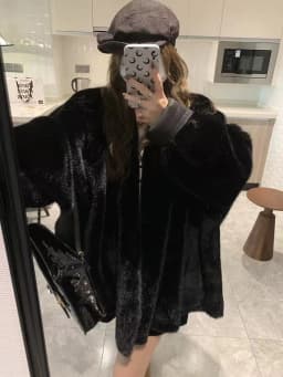 Winter Faux Mink Fur Coat for Women Y2K Korean Loose Luxury Hairy Casual Jacket Fashion Street Long Sleeve Warm Fur Outerwear