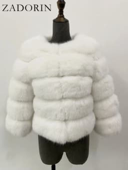 ZADORIN Children Faux Fox Fur Coat Winter Fashion Long Sleeve Warm Kids Fur Coats Outerwears Fake Fur Jacket Children Clothes