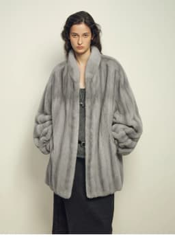 Lautaro Autumn Winter Thick Warm Faux Mink Fur Coat Women Stand Collar Luxury High Quality Elegant Chic Fluffy Overcoat 2026