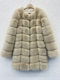 ZADORIN Europe Fashion 90cm Long Trench Coats Faux Fox Fur Coat Women Luxury Fur Splicing Warm Fluffy Fur Jacket Winter Overcoat