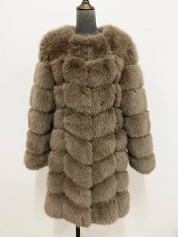 ZADORIN Europe Fashion 90cm Long Trench Coats Faux Fox Fur Coat Women Luxury Fur Splicing Warm Fluffy Fur Jacket Winter Overcoat