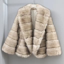 Faux Mink Fur Coat for Women,Covered Button Jacket,Turn-down Collar Outwear,Luxury,Korean,Autumn and Winter