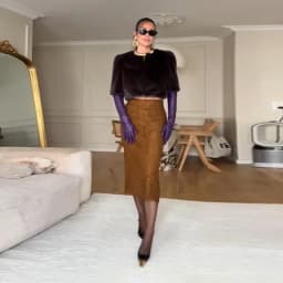Luxury Solid High Waist Faux Fur Coat Women Elegant Half Sleeve Round Neck Regular Shoulder Thicken Jacket New Female Party Wear