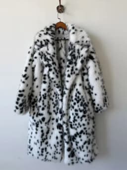 Women Leopard Print Long Faux Fur Coat Oversized Lapel Open Front Thick Warm Maxi Jacket 2026 Winter Y2k Luxury Lady Outerwear