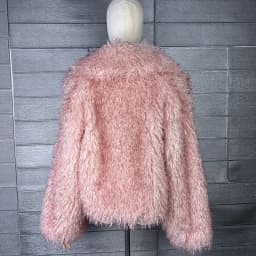 DEAT 2026 Winter Winter New Fashion Imitation Beach Wool Printed Tie Dyed Faux Fur Coat For Women Loose Lapel Jacket 11A07447