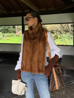 Women Stand Collar Faux Fur Vest Chic Solid High Collar Sleeveless Loose Waistcoat Casual 2026 New Lady Daily Street Short Vests