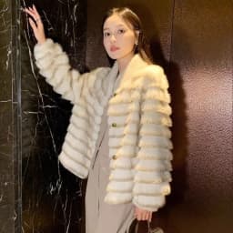 New Eco-friendly Mink Purple Mink Plush Faux Fur Coat Autumn Winter Loose Stand-up Collar Short Coat Women with A High-end Feel