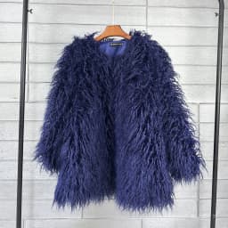 DEAT 2026 Winter Winter Fashion Imitation Fur Coat For Women Loose Solid Color O-neck Long Sleeve Warm Jacket Female 11A06488