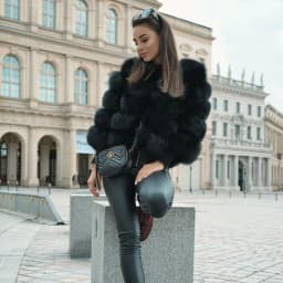 2025 Winter Women's Faux Fur Coar Plaid Solid Long Hair Artificial Fur Jacket For Female Comfortable Lady Faux Fox Fur Jacket