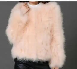 Harppihop 13 colors fashion sexy Ostrich wool turkey fur women coat feather short plus size jacket winter festival long sleeve