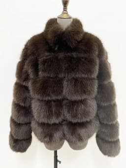 ZADORIN Elegant Stand Collar Long Sleeve Fluffy Faux Fur Coat Woman Clothing Thicken Faux Fur Jackets Winter Coats for Woman Top