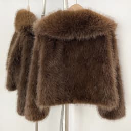 DEAT Winter 2026 Fashion Faux Fox Fur Coat For Women Elegant High-end Solid Color Short Warm Loose Jackets Female 11C580