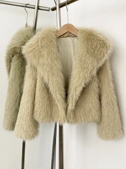 DEAT Winter 2026 Fashion Faux Fox Fur Coat For Women Elegant High-end Solid Color Short Warm Loose Jackets Female 11C580