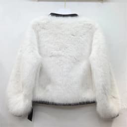 DEAT 2026 Winter Fashion Style Loose V-neck Faux Mink Fur Coat Short Coats For Women Soft Single Breasted Jackets 29B296