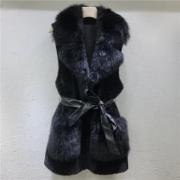 Women Faux Fur Vest Coats Jackets Turn Down Collar Vests Coat Thick Warm Y2k Streetwear Jacket Elegant Sleeveless Autumn Winter