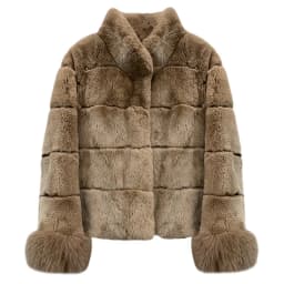 Women Faux Fur Coats Jackets Stand Collar Short Coat Thick Warm Y2k Streetwear Jacket Elegant Work Outerwear Autumn Winter