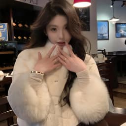 Women Faux Fur Coats Jackets Stand Collar Short Coat Thick Warm Y2k Streetwear Jacket Elegant Work Outerwear Autumn Winter