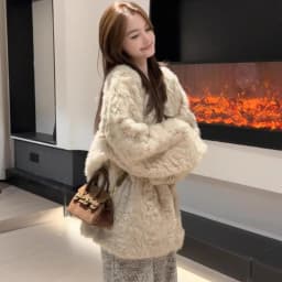 Faux Fur Coats Mid Length Jackets Women Turn Down Collar Coat Thick Warm Y2k Streetwear Jacket Elegant Outerwear Autumn Winter