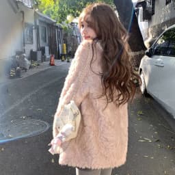 Faux Fur Coats Mid Length Jackets Women Turn Down Collar Coat Thick Warm Y2k Streetwear Jacket Elegant Outerwear Autumn Winter