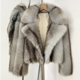 Mumaroho 2026 Winter Autumn Women Faux Fur Jacket Coat Striped Long Sleeve Thick Warm Outwear Fluffy Coat For Women