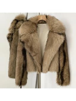Mumaroho 2026 Winter Autumn Women Faux Fur Jacket Coat Striped Long Sleeve Thick Warm Outwear Fluffy Coat For Women