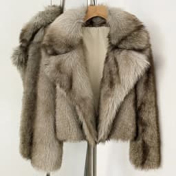 Mumaroho 2026 Winter Autumn Women Faux Fur Jacket Coat Striped Long Sleeve Thick Warm Outwear Fluffy Coat For Women