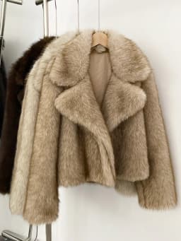 Mumaroho 2026 Winter Autumn Women Faux Fur Jacket Coat Striped Long Sleeve Thick Warm Outwear Fluffy Coat For Women