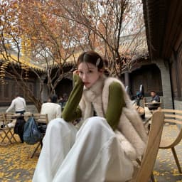 Women Faux Fur Short Coats Jackets Stand Collar Sleeveless Coat Thick Warm Y2k Streetwear Jacket Elegant Outerwear Autumn Winter