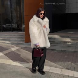 Furry Coat Women Warm Long Sleeve Loose Jacket Turn Down Collar Cardigan Solid Thick Faux Fur Coats Elegant Autumn Winter