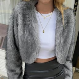 Short Coat Women Faux Fur Fox Coats Jackets Casual Coat Thick Warm Y2k Streetwear Jacket Elegant Work Outerwear Autumn Winter