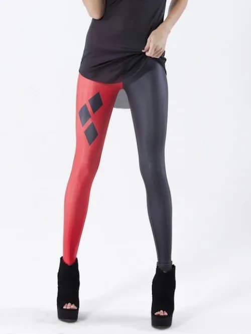 Women Galaxy Leggings Red And black printed Leggings pants Black Milk Leggins G L-1468